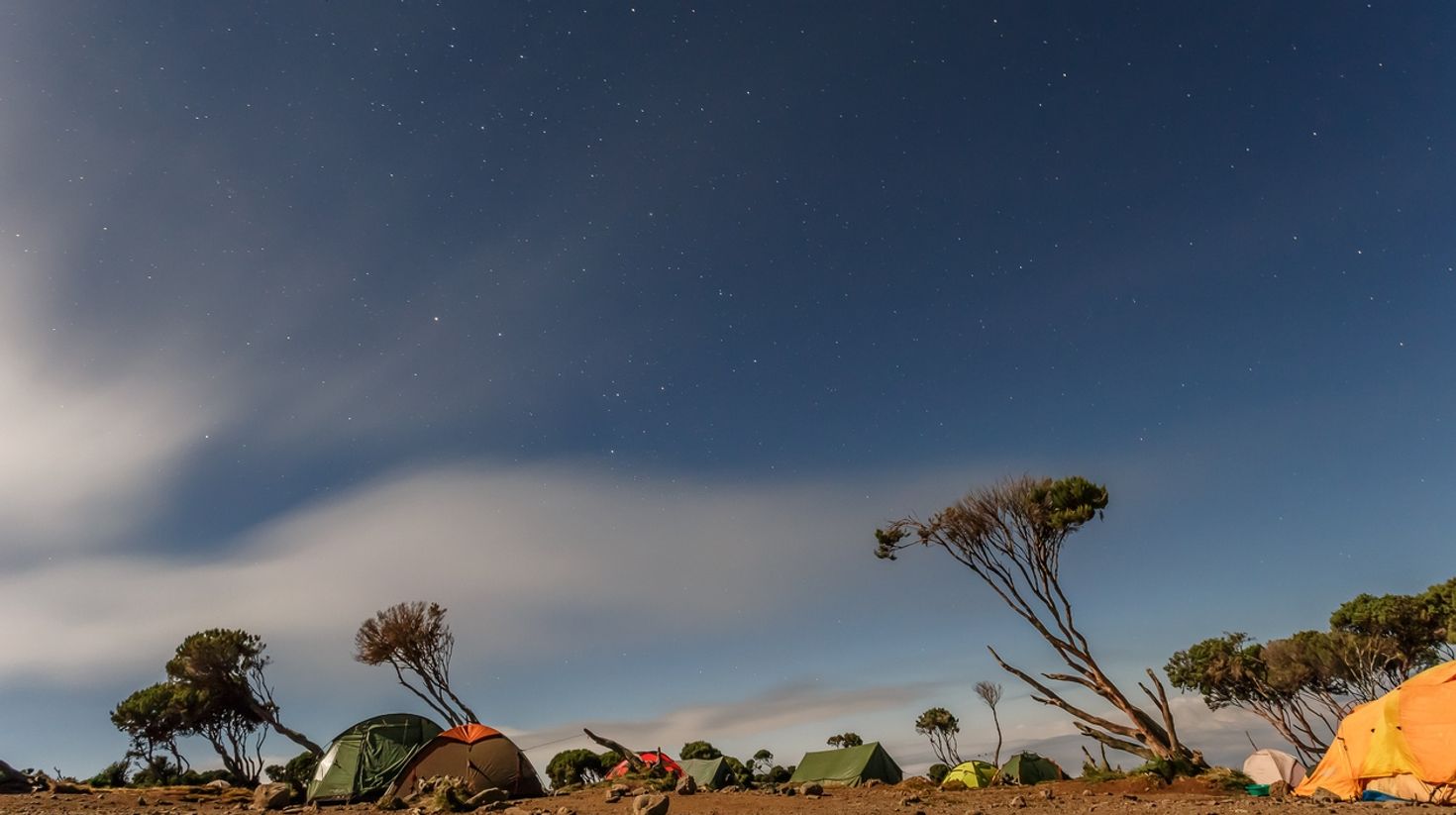 Shira campsite in Kilimanjaro National Park
