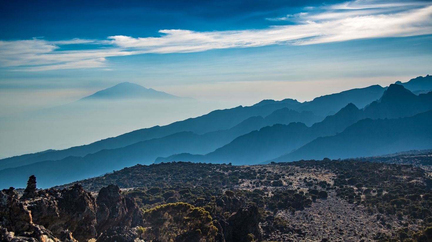 Views from Machame Route in Kilimanjaro National Park