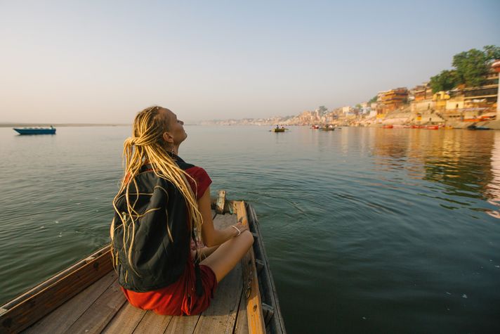 Boating down the Ganges
