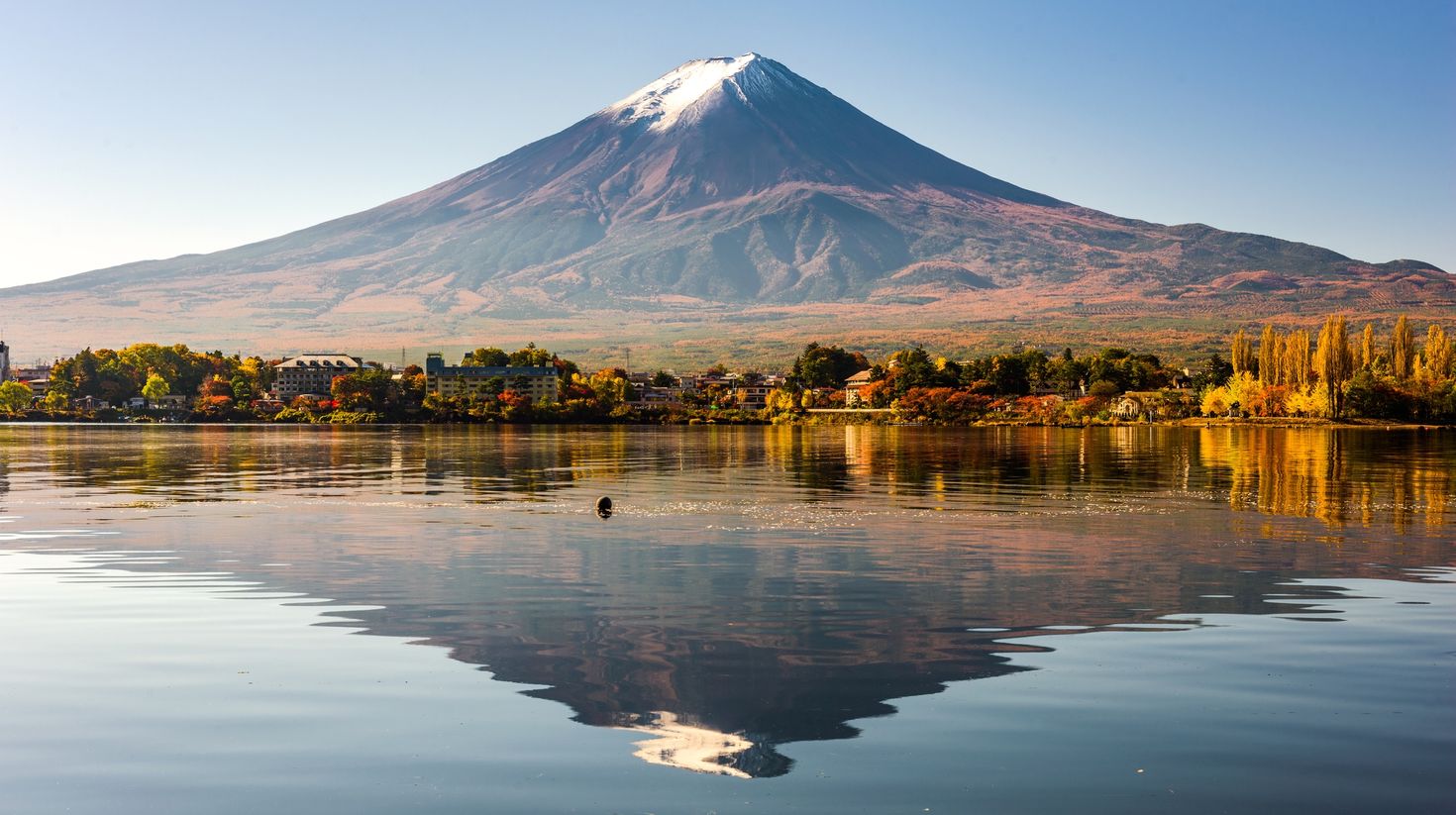Mount Fuji, the tallest active volcano in Japan is one of the top places to visit in Japan.
