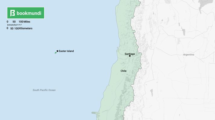 Easter Island in Chile map