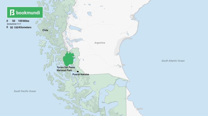 Torres del Paine in the things to do in Chile map
