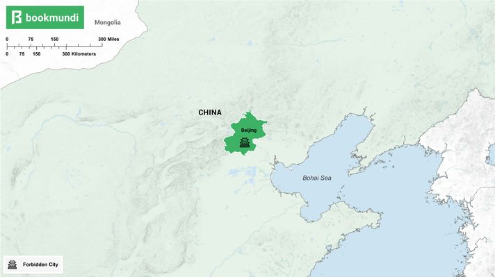 An overview map of the Forbidden City in Beijing An overview map of the Forbidden City in Beijing