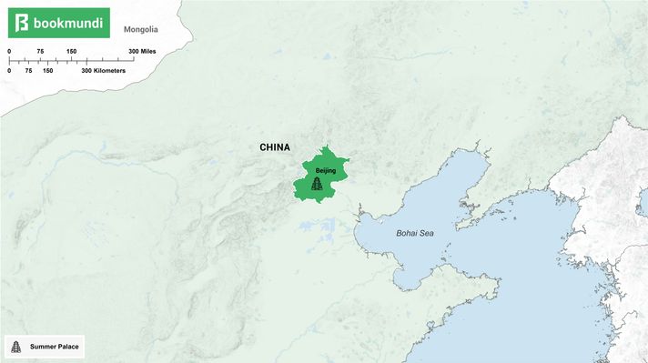 An over view map of the Summer Palace An over view map of the Summer Palace