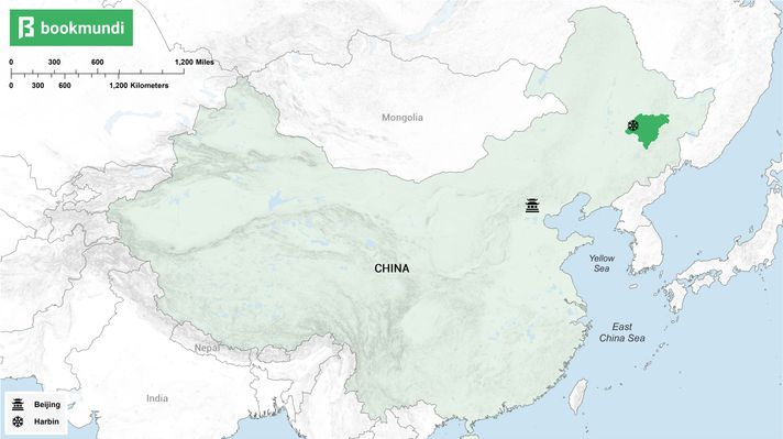 An overview map of Harbin An overview map of Harbin