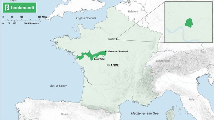 Map for chateaux in France