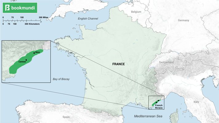 Map of French Riviera
