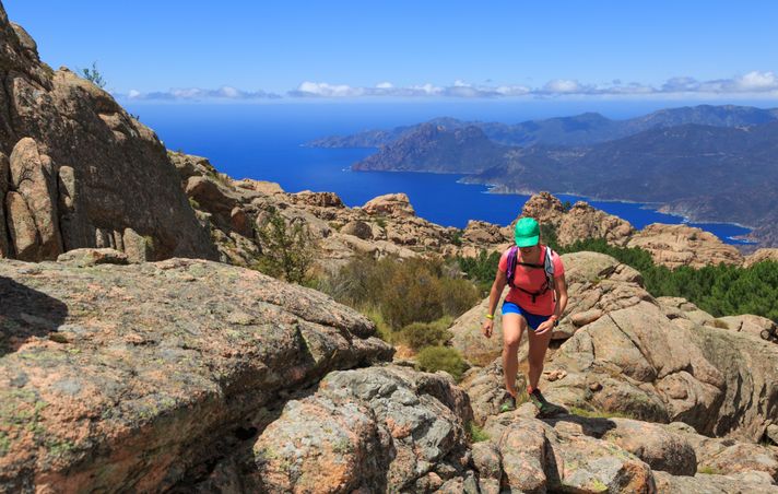 Hiking in Corsica in France