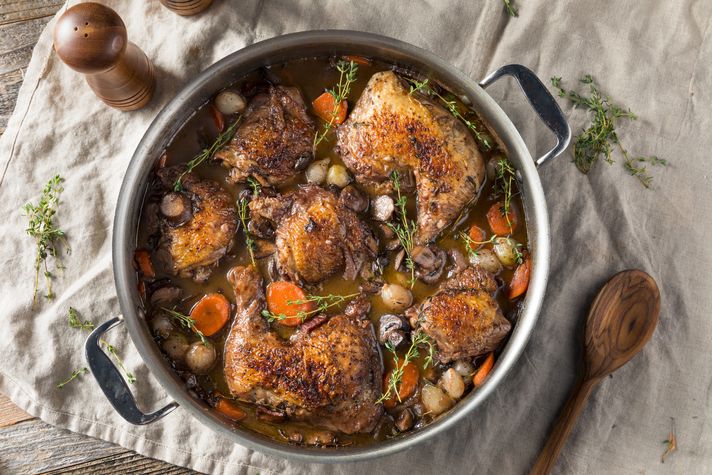 Coq au Vin is one of the must have foods in France