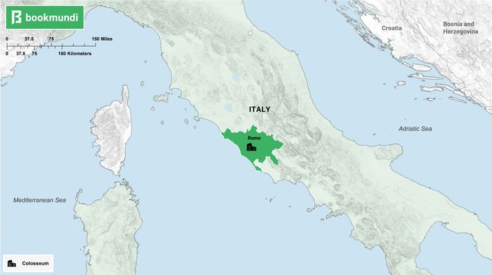 An overview map of Rome.