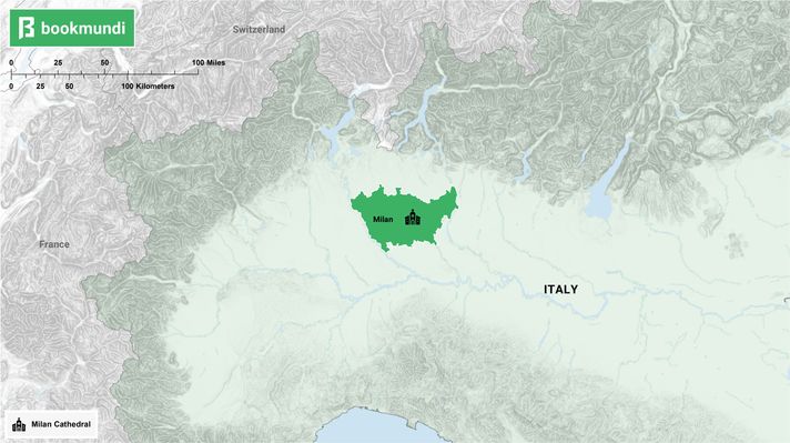 An overview map of Milan.