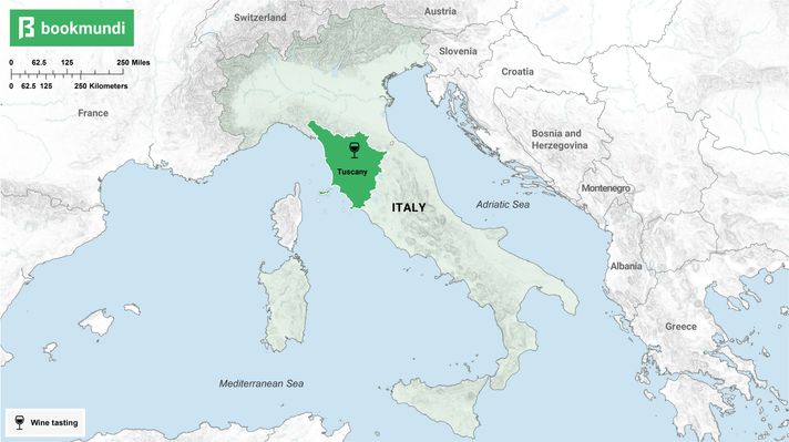 An overview of Tuscany.