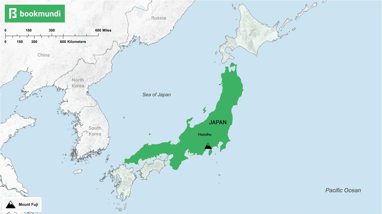 An overview map of Mount Fuji An overview map of Mount Fuji
