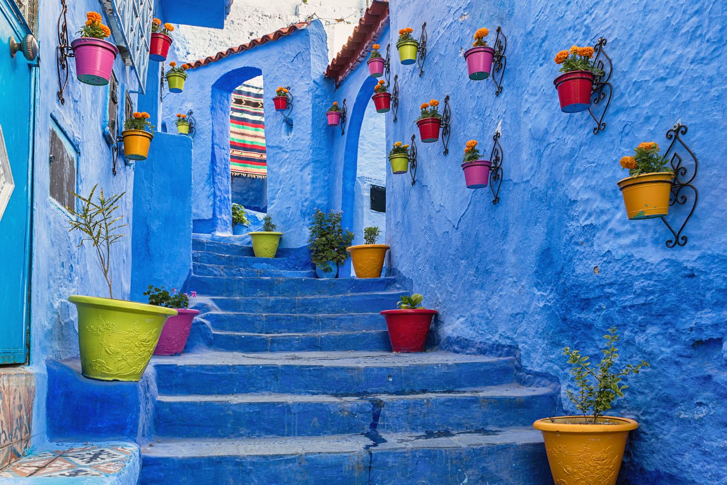 the blue alleys of Chefcauouen in Morocco