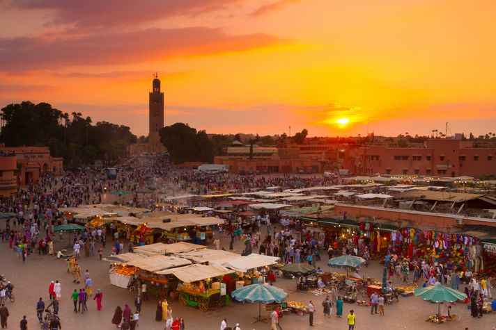 Marrakech market in Morocco