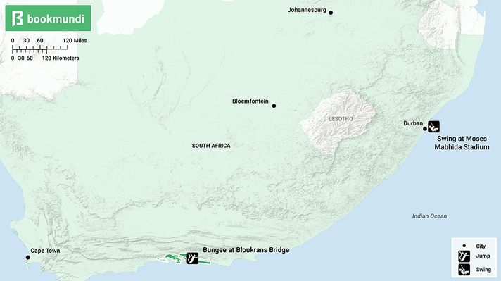 Extreme jump activities in South Africa