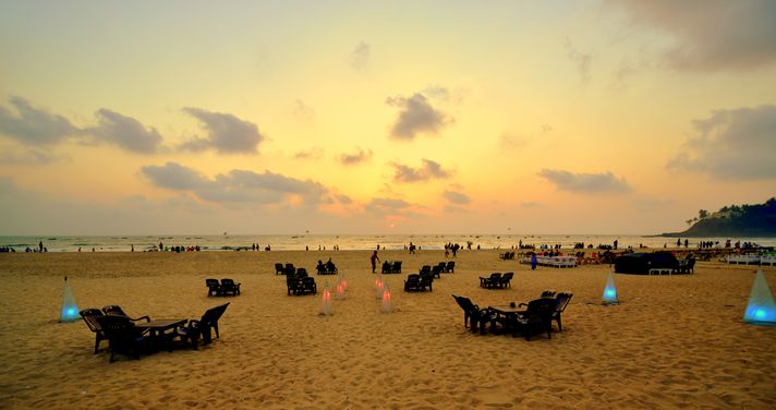 Baga beach in Goa
