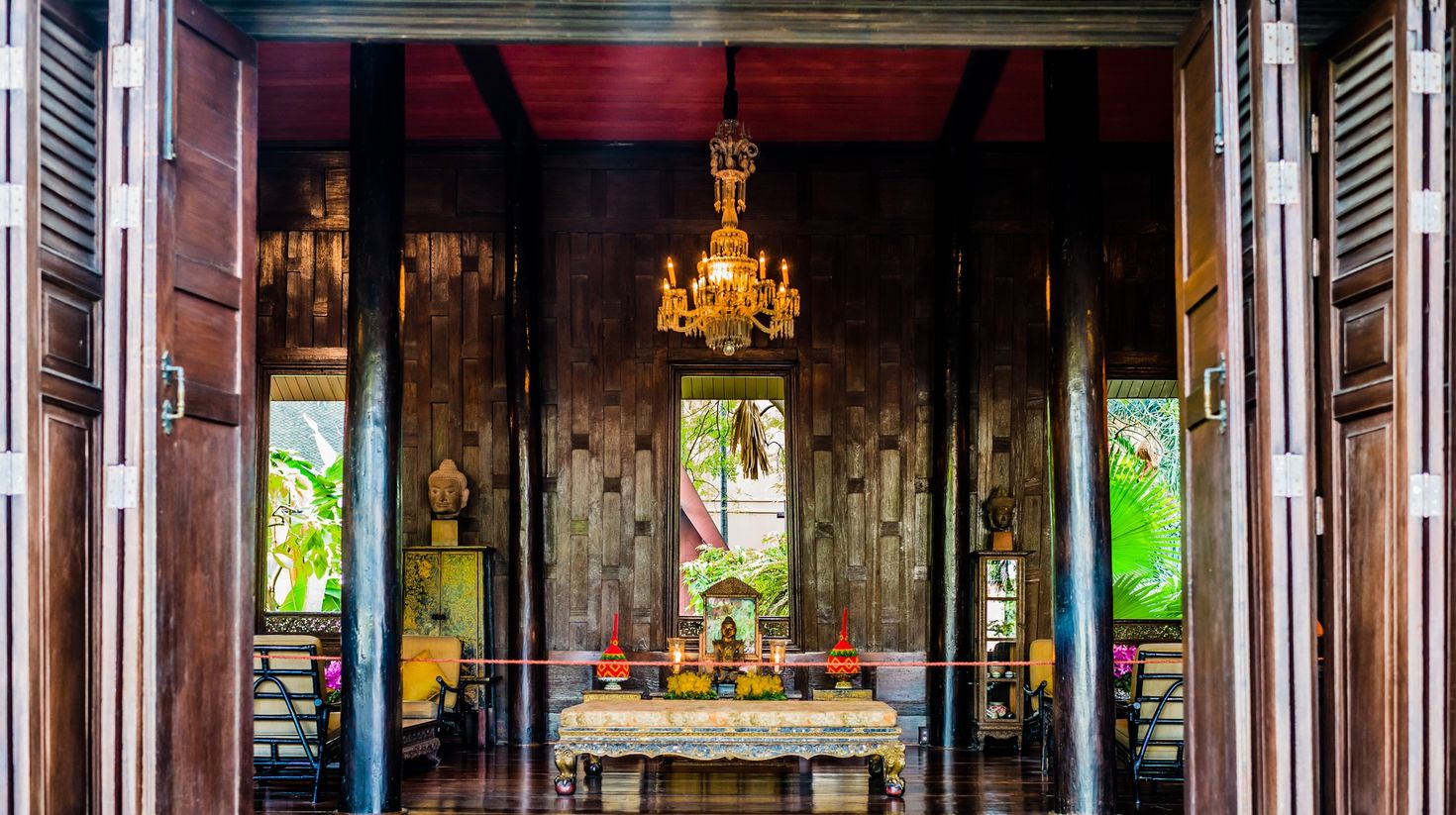 The Jim Thompson House is a housing the art collection of American businessman and architect Jim Thompson.