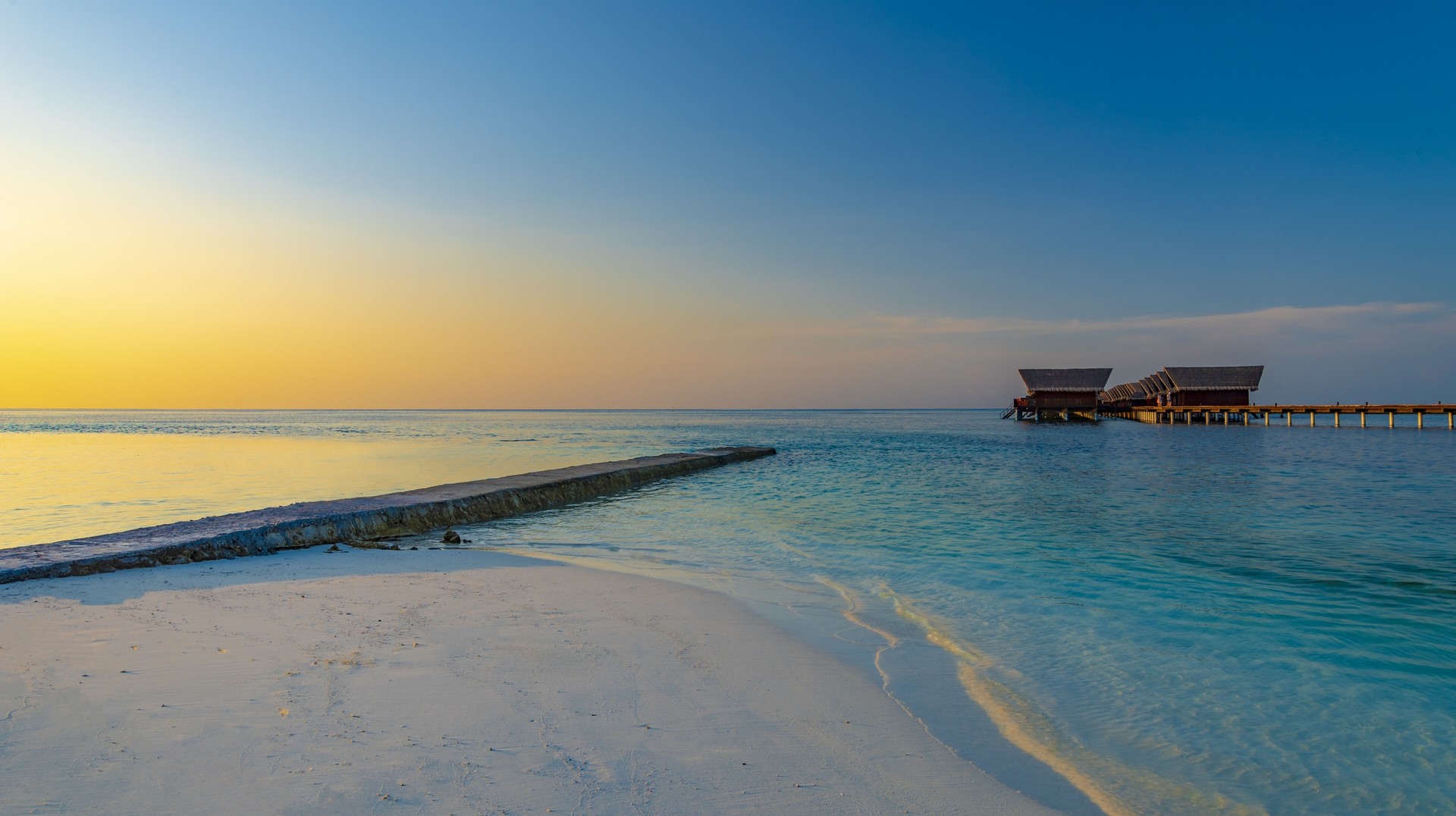 Admiring the breathtaking views of the sea is one of the top 10 things to do in the Maldives. A secluded beach at a holiday resort, one of the top 10 things to do in Maldives.