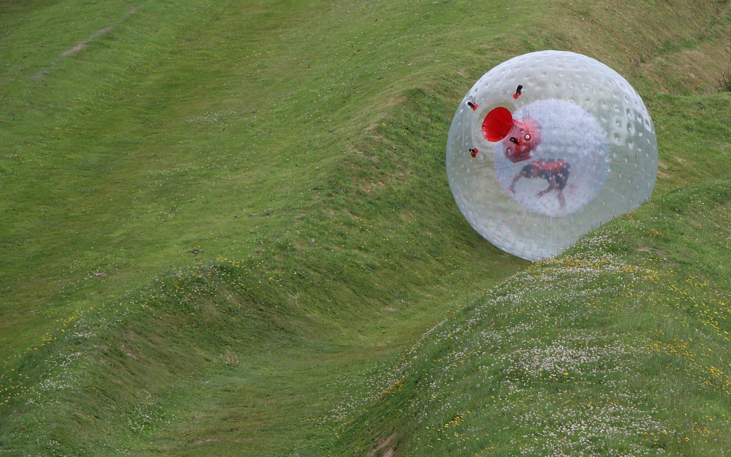 Zorbing is an extreme activity in Durban