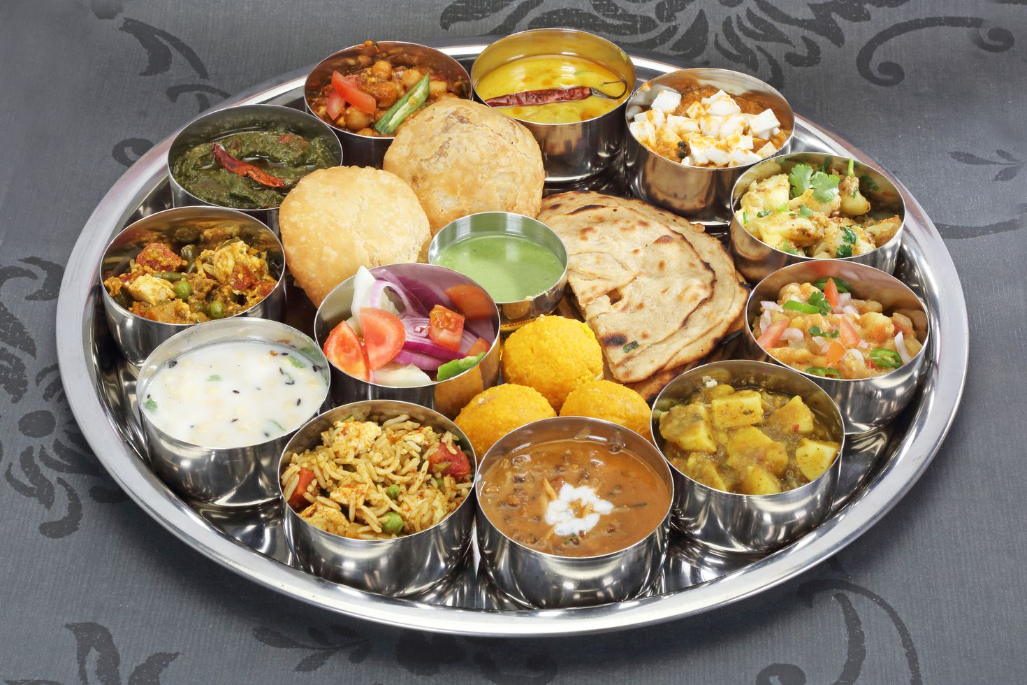 Trying local food in Delhi