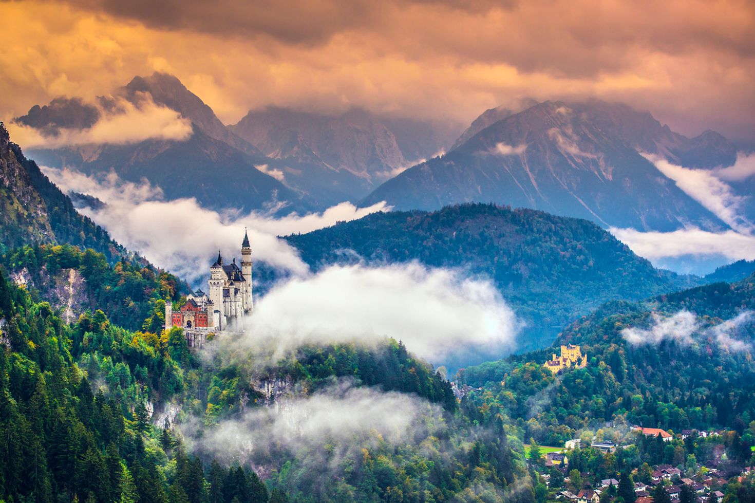 Neuschwanstein is one of the most popular tourist attractions in Germany