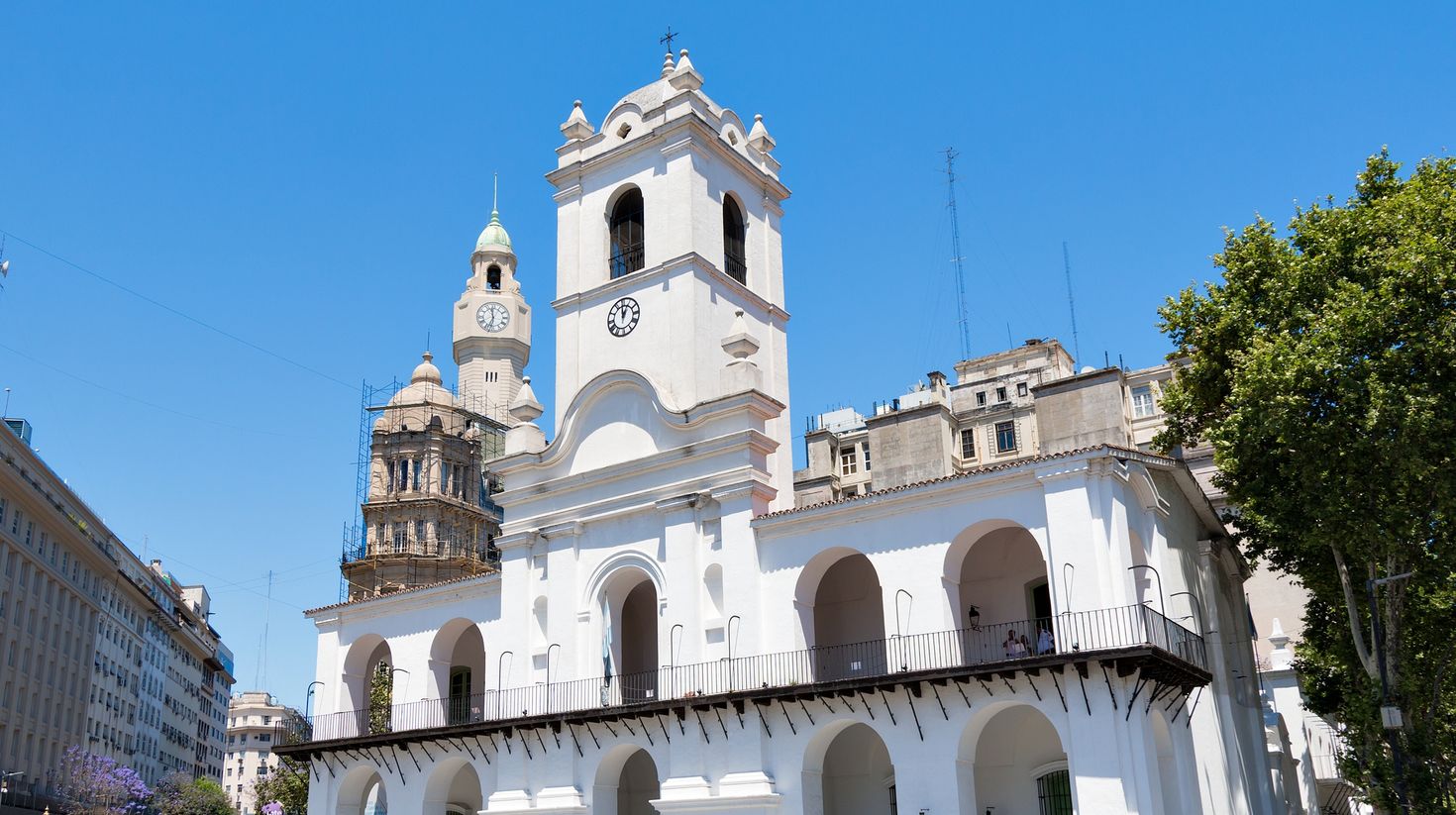 Historic City Hall of Buenos Aires in Argentina.