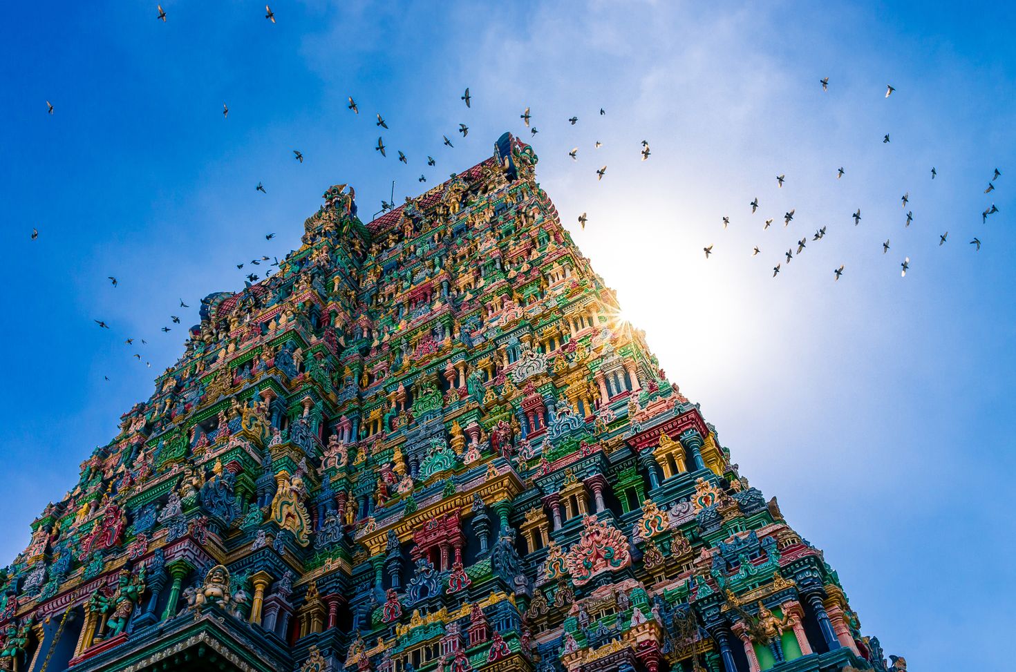 Meenaksi Amman Temple Madurai in India.