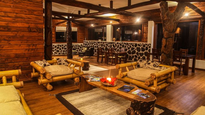 The lounge area in Lemu Lodge