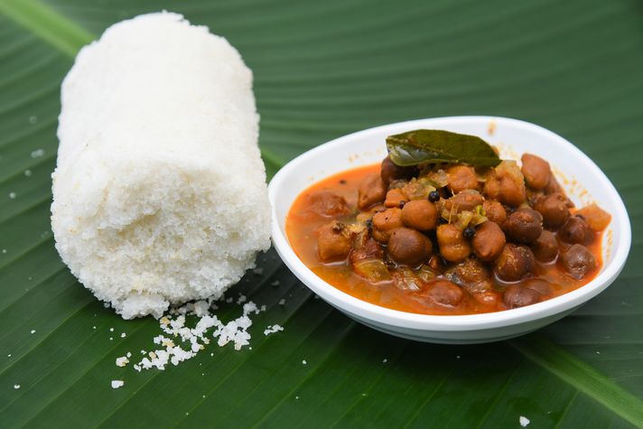Puttu breakfast in South India