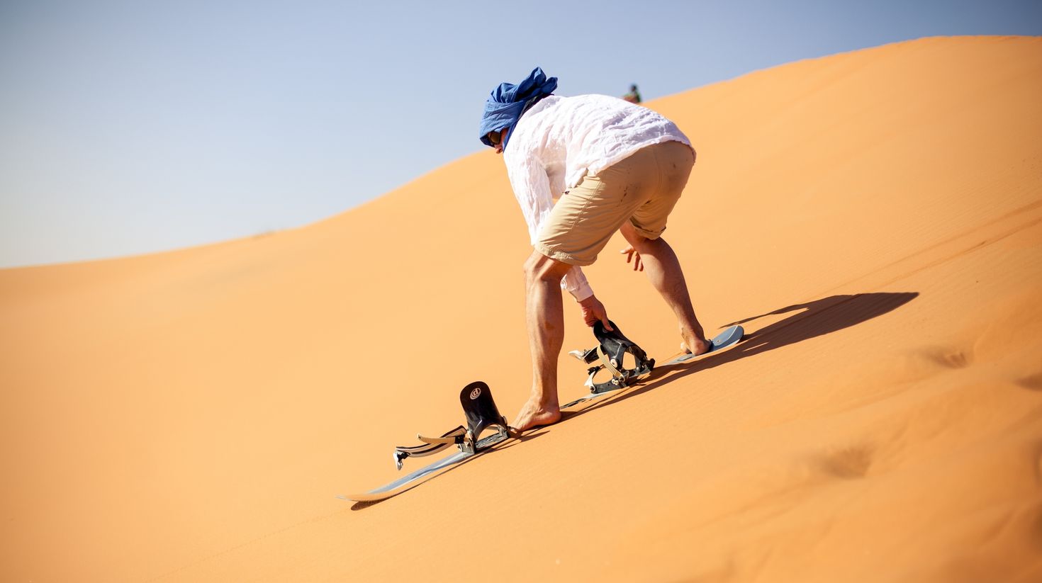 Sandboarding in the Atacama Desert, Chile
