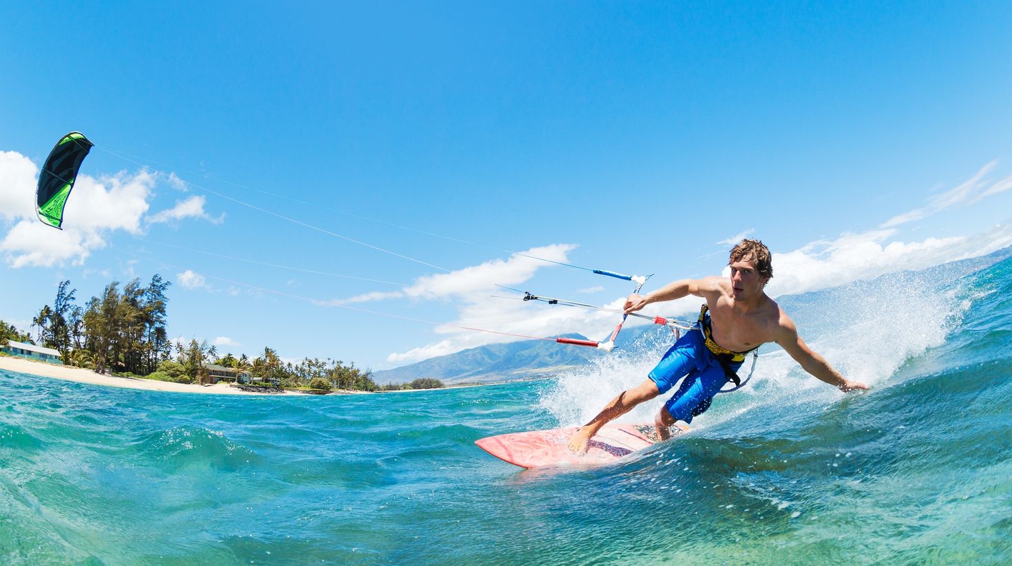 Kite Surfing in Pupuya Beach