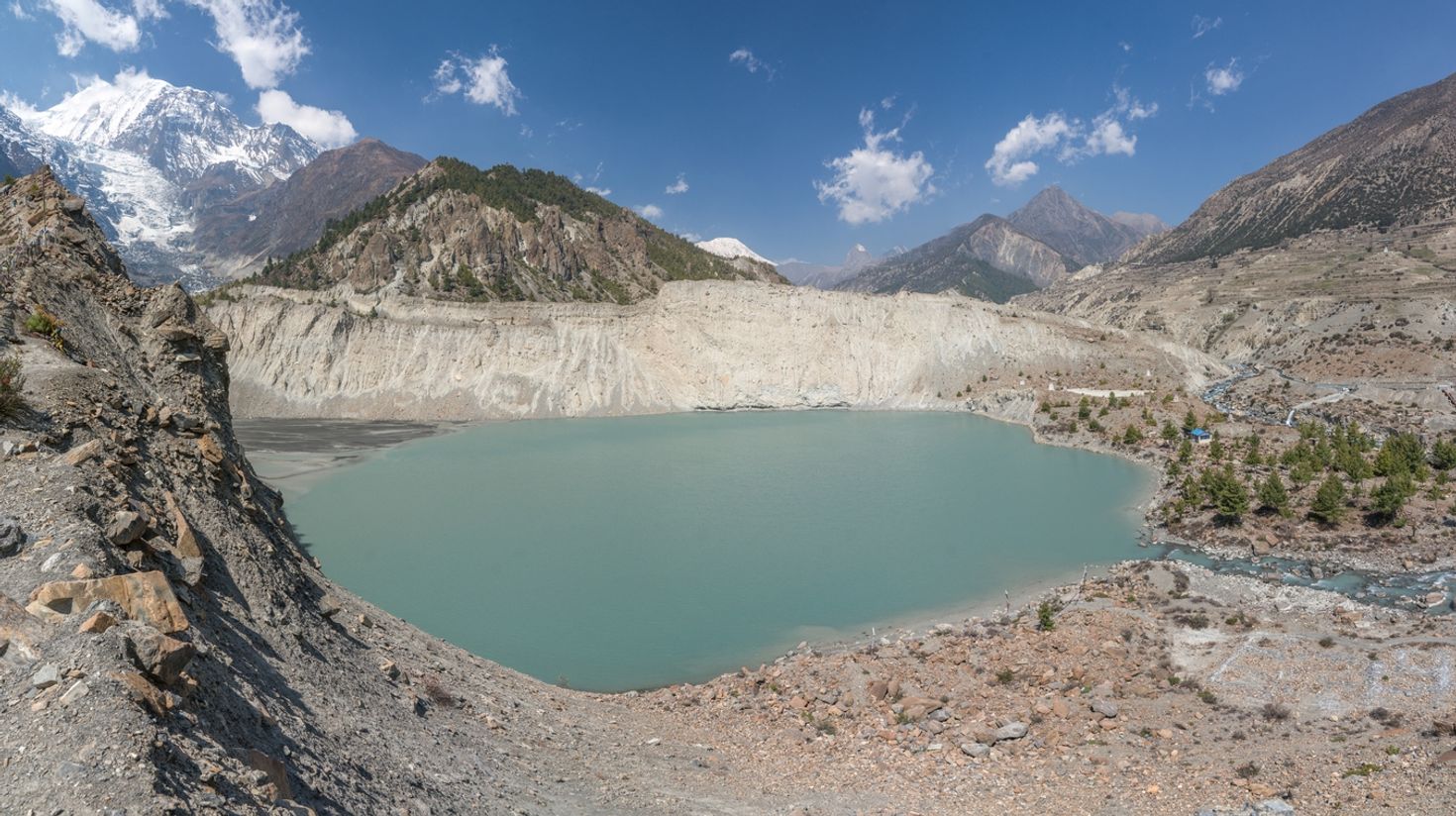 Visit Gangapurna Lake on your tour to Manang.