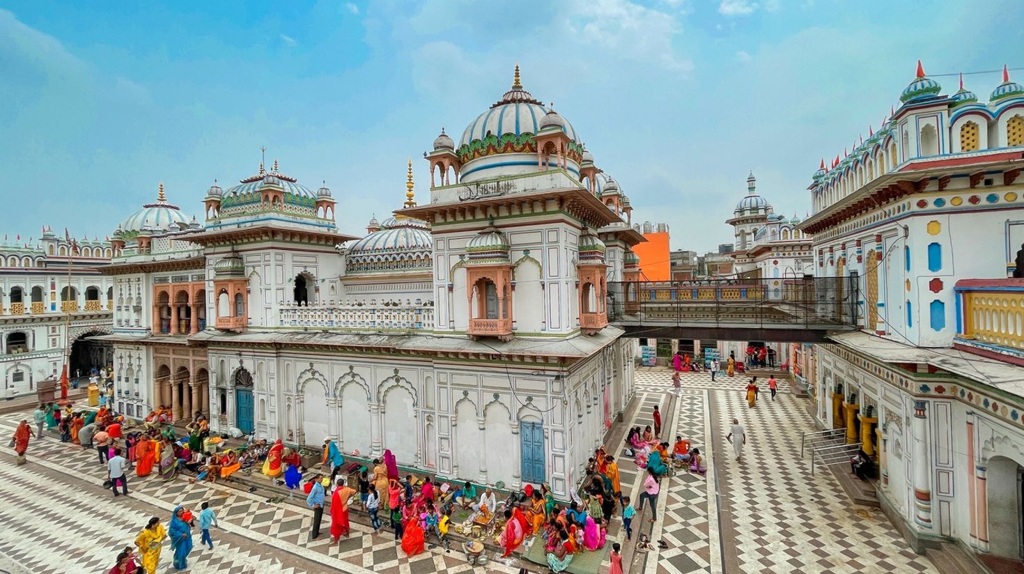 Get this amazing view of Janaki Mandir on your Janakpur trip.