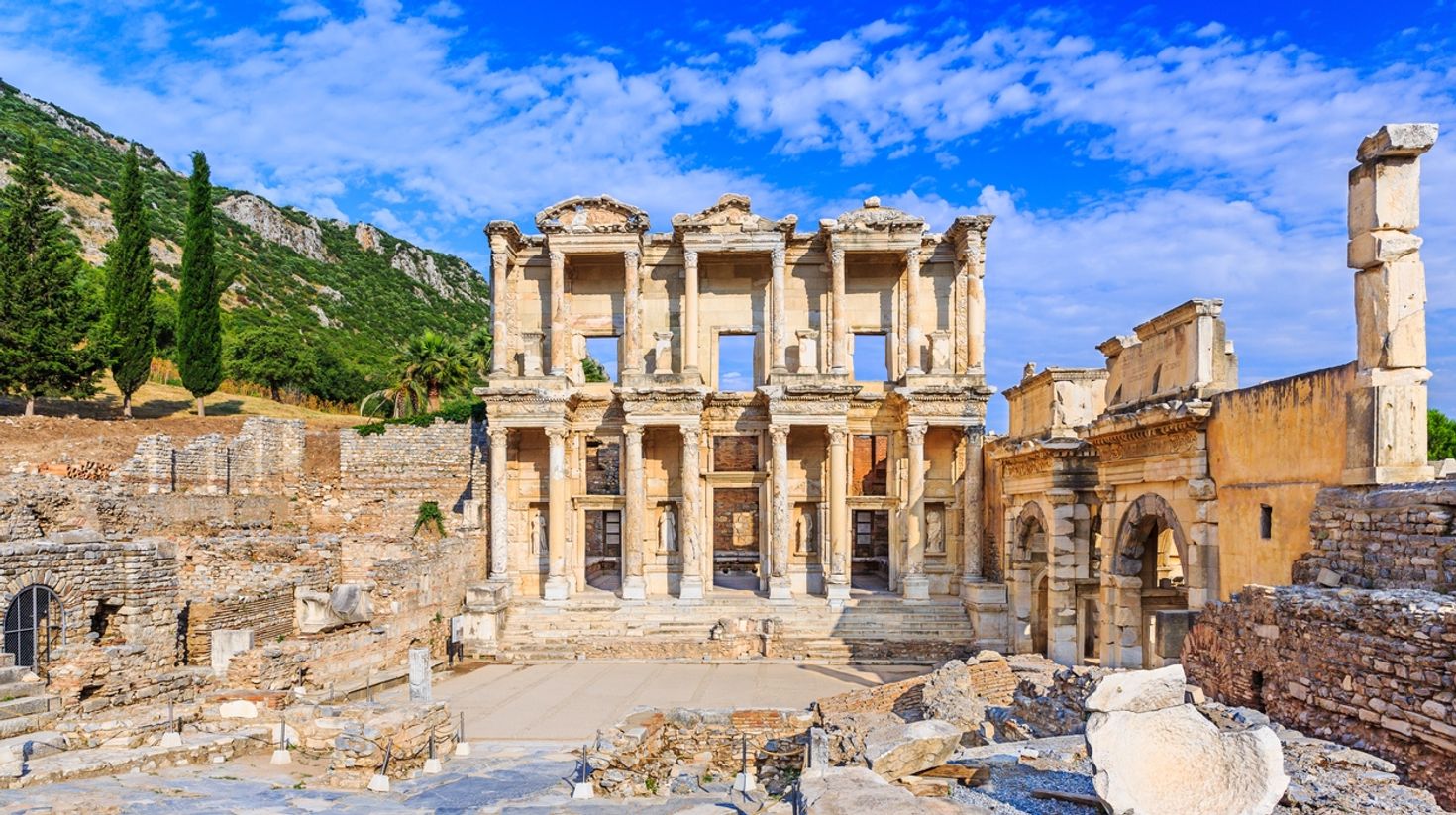 The ruins in Ephesus are one of the top places to visit in Turkey.
