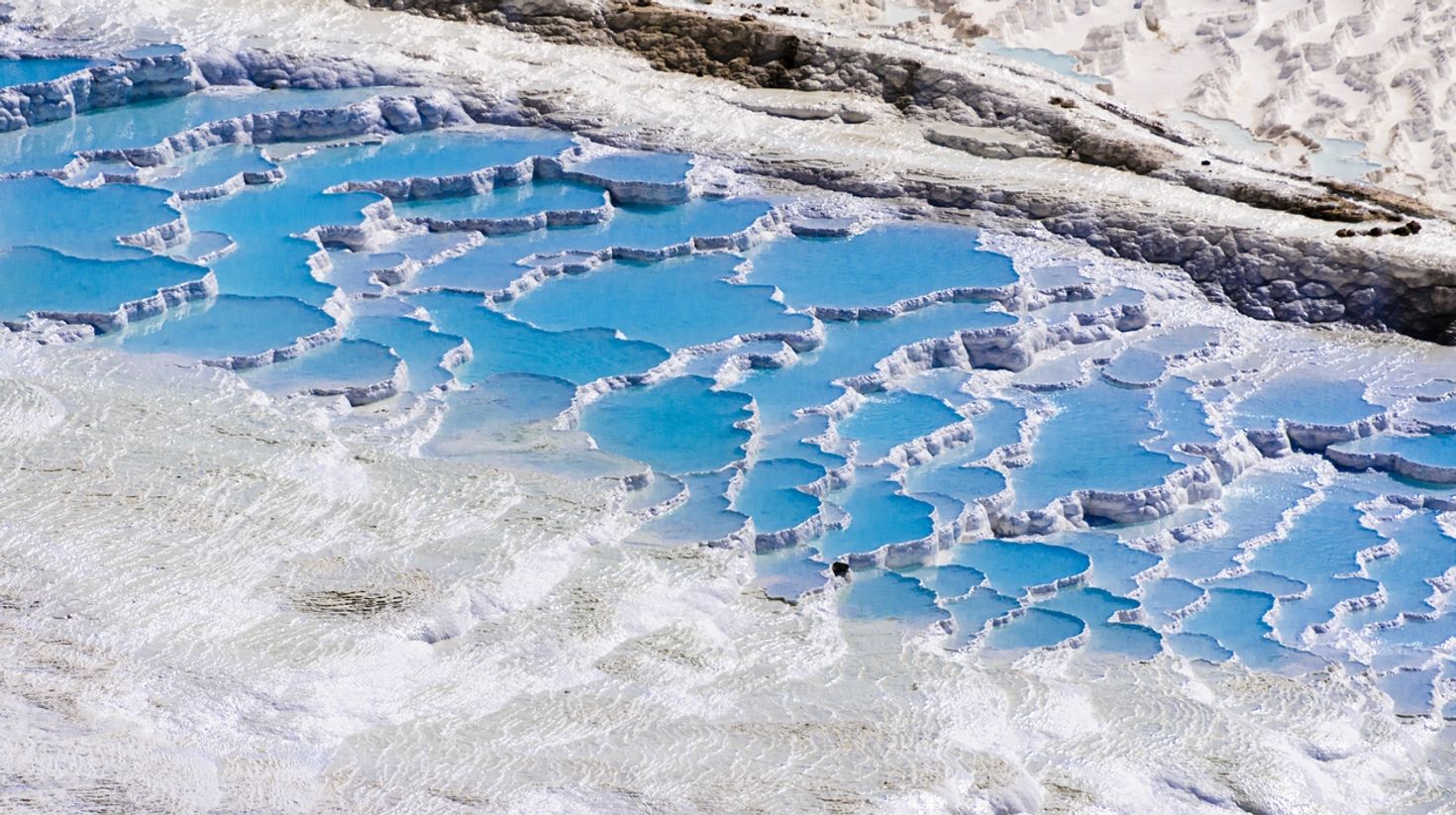 Pamukkale is filled with hot springs with healing properties.