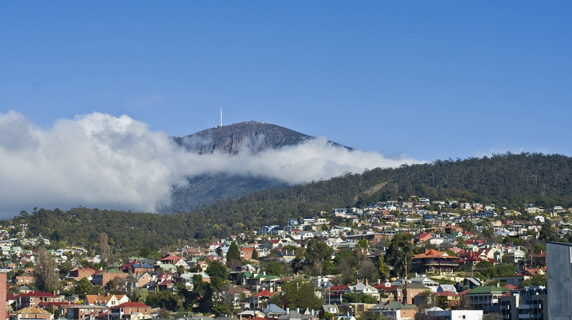View of Hobart, the capital of State of Tasmania in Australia.