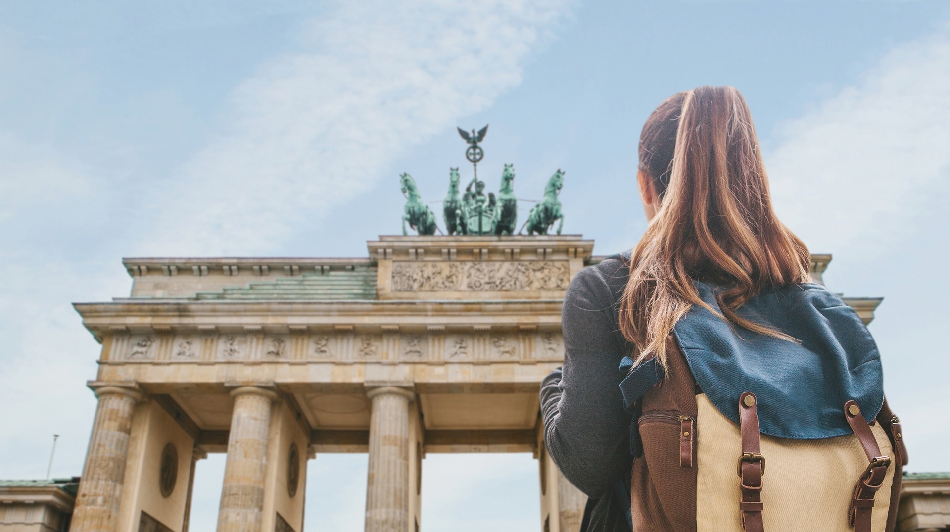 Tourist sightseeing Brandenburg Gate as it is one of the best things to do in Germany.