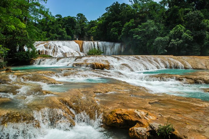 Visiting Agua Azul waterfalls is one of the top things to do in Mexico