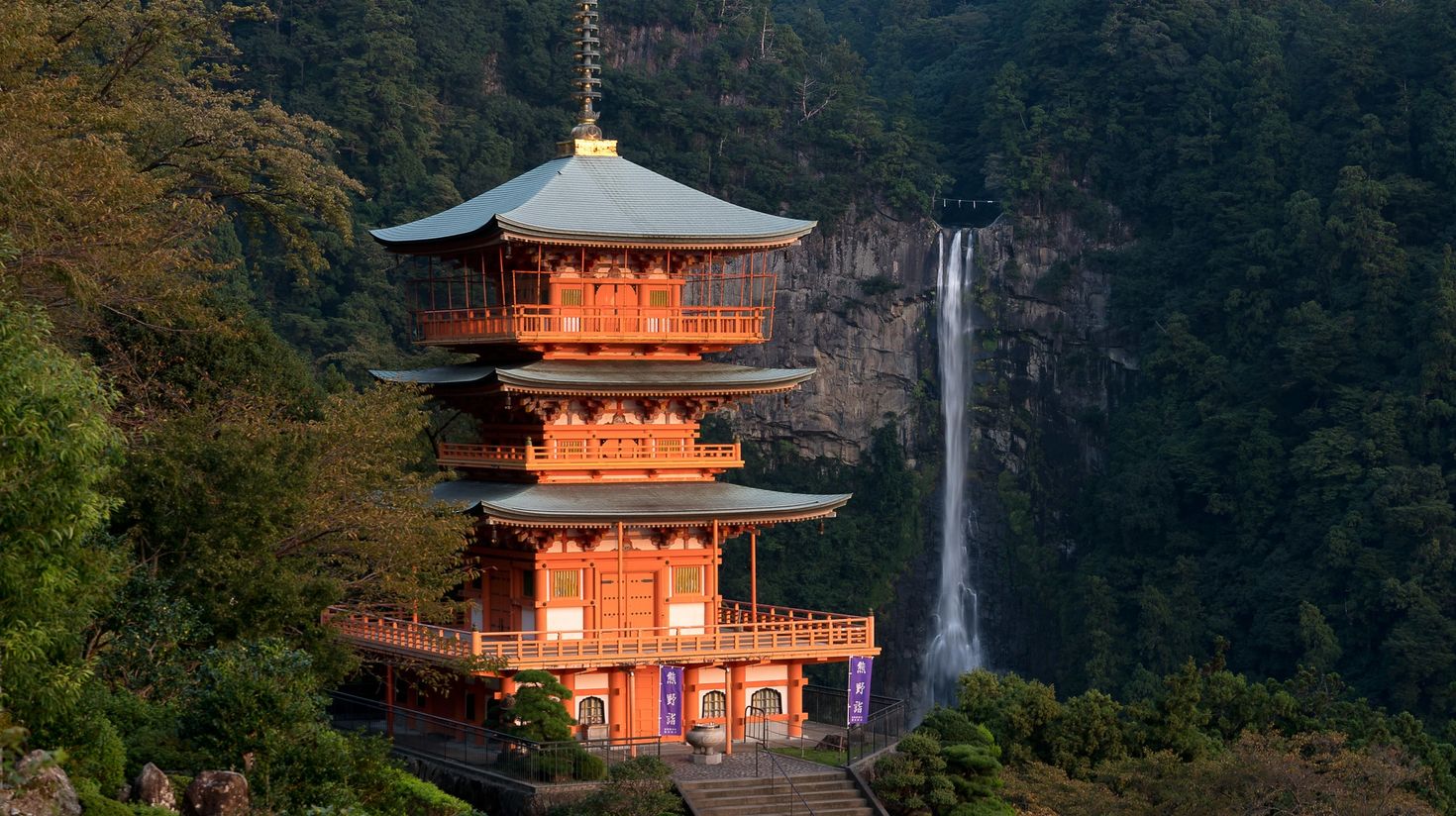 The ancient Nachi Taisha shrine in Japan.