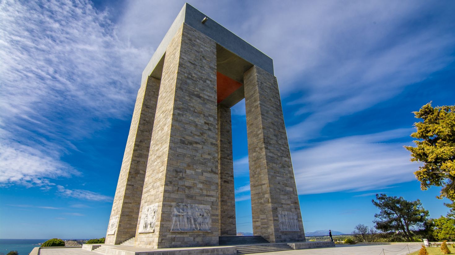 You can see The Canakkale Martyrs Memorial in Gallipoli on a trip to Turkey