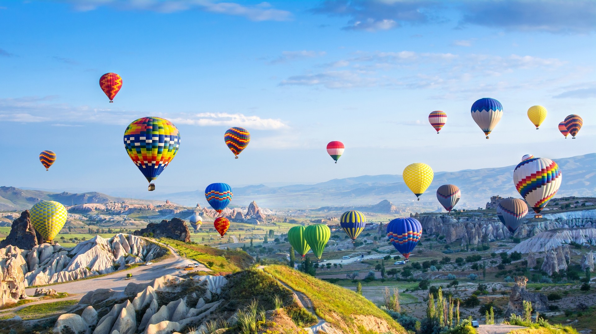 Head to Cappadocia and enjoy the views in a hot air balloon ride without having to get in a long queue. Fly in these colorful hot air balloons while visiting Turkey in February.
