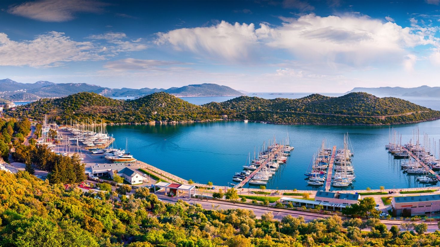 The weather in Antalya is warm enough for water sports in July.