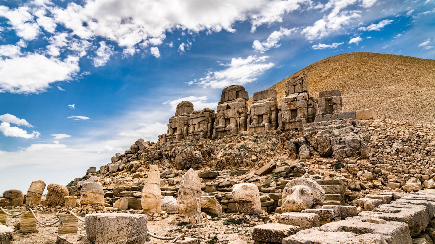 Hike up Mount Nemrut in March.