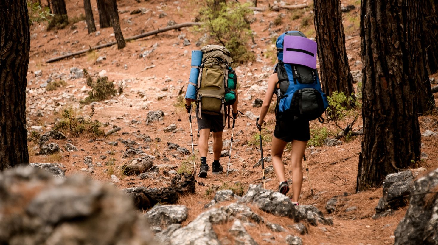 Enjoy amazing hikes in the Lycian Way in May like these two hikers.
