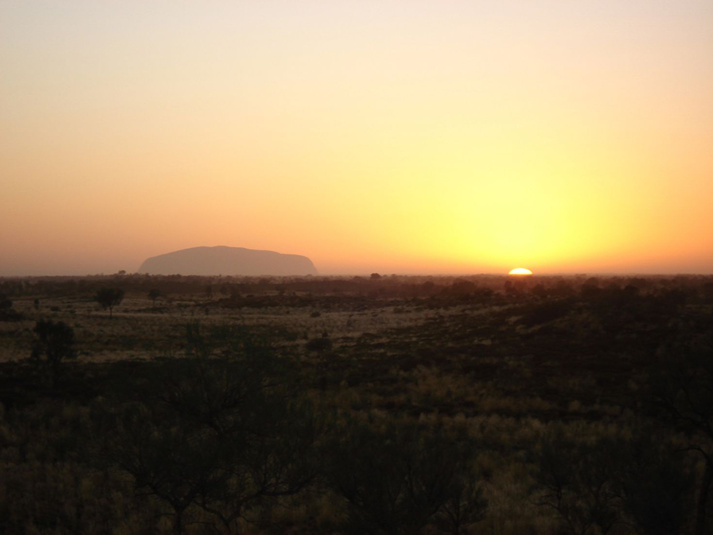 Watching the sun rising in the Australian outback is one of the best things