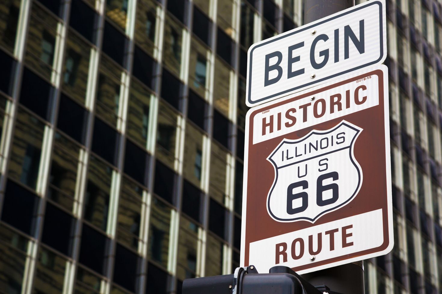 US Route 66 begins from Chicago in Illinois