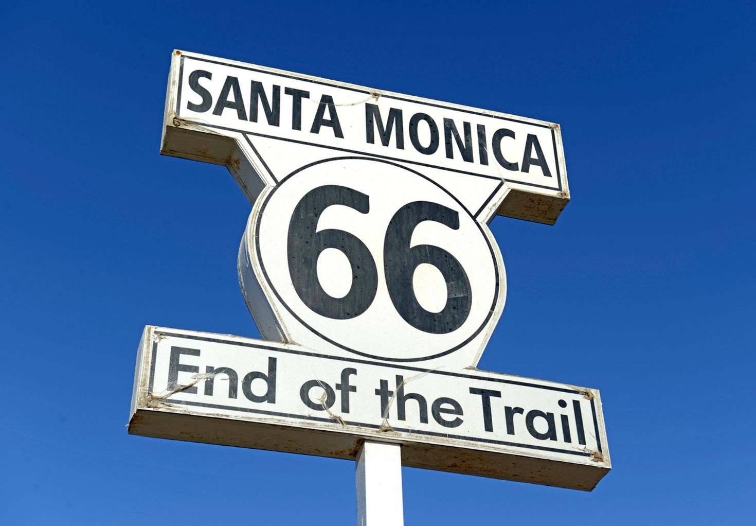 US Route 66 ends in Santa Monica, Los Angeles