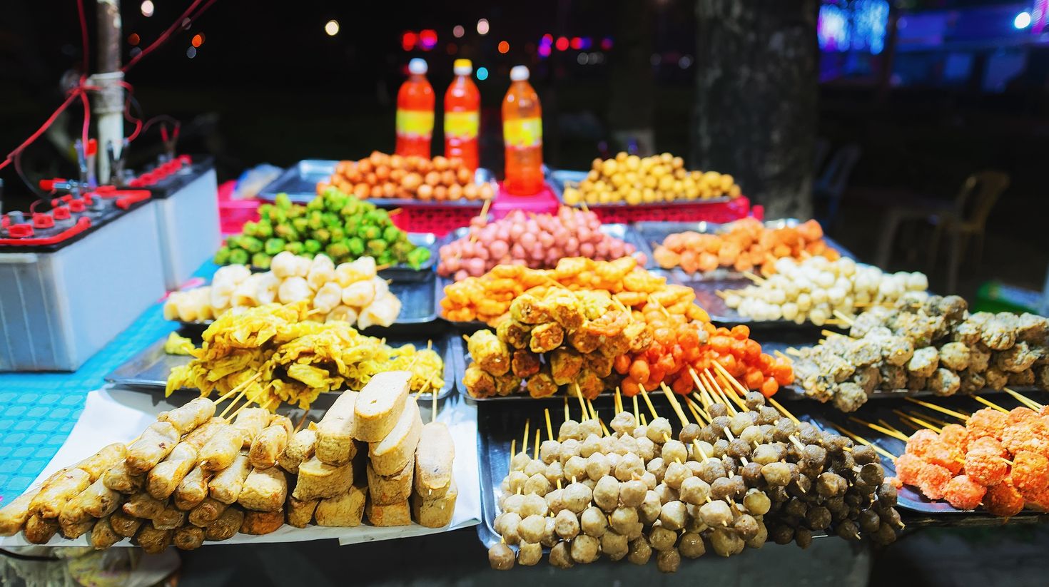 Street food market in Hue.