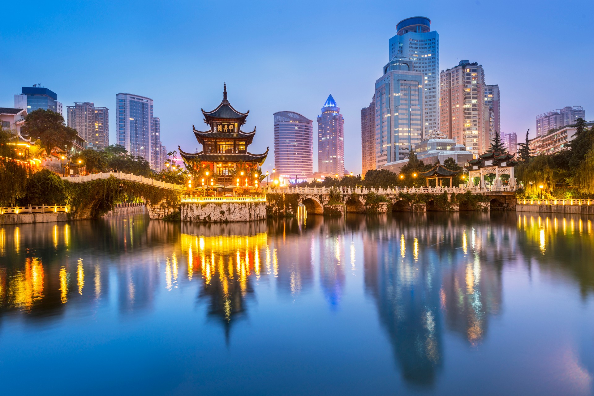A view of the combination of the ancient and urbanized city — Beijing